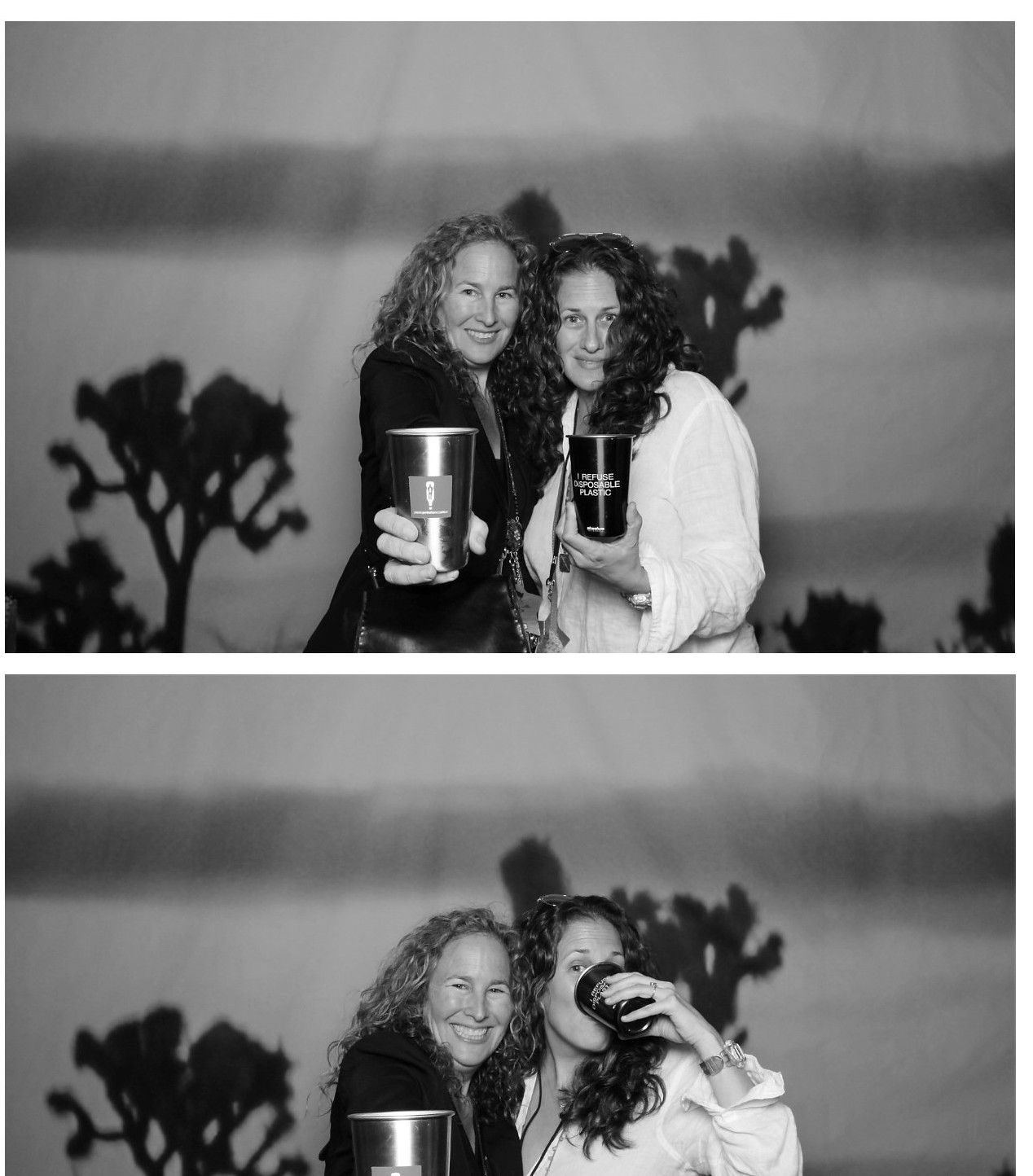 PPC's Dianna Cohen and Julia Cohen refill at a recent U2 show