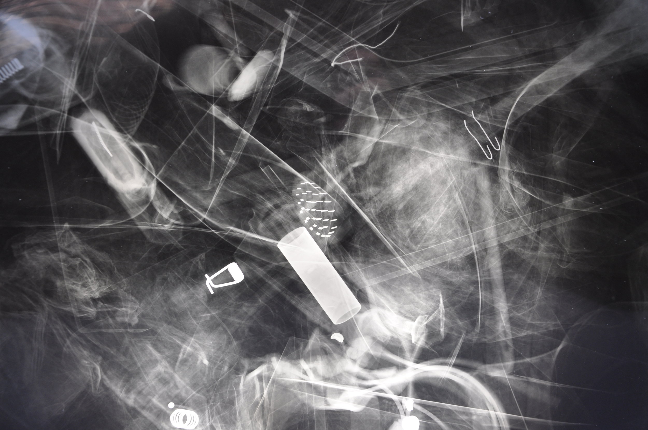 X-ray of interior of sculpture by Jan Eric Visser