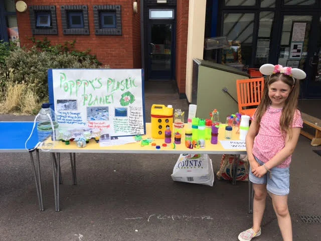 8-year-old Poppy Upcycles Discarded Plastic to Benefit Plastic Pollution Coalition