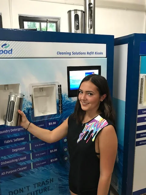The next step for EcoPod is working to create stainless steel refillable containers. 