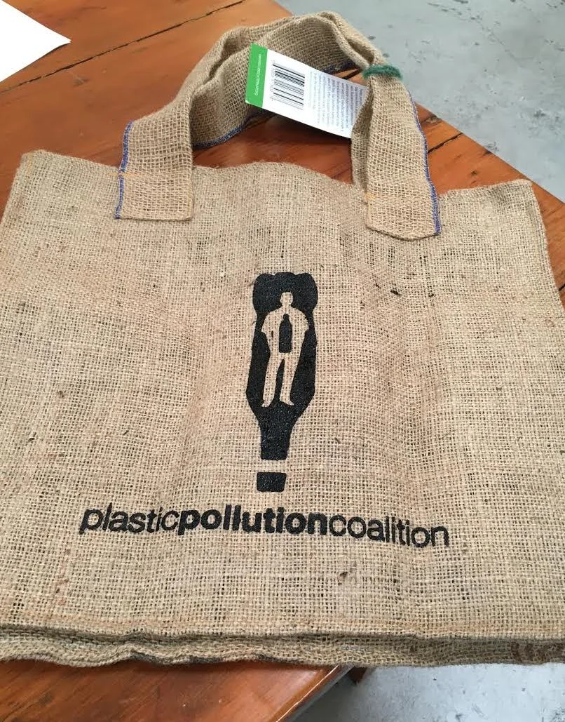 The compostable R3 bag to benefit Plastic Pollution Coalition.