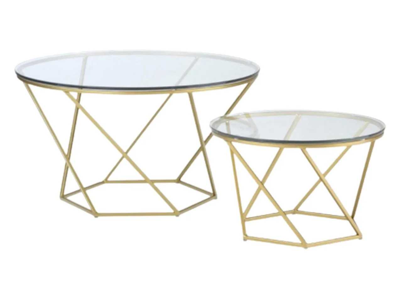 Geometric Round Coffee Table