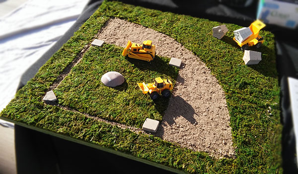 Baseball filed model.