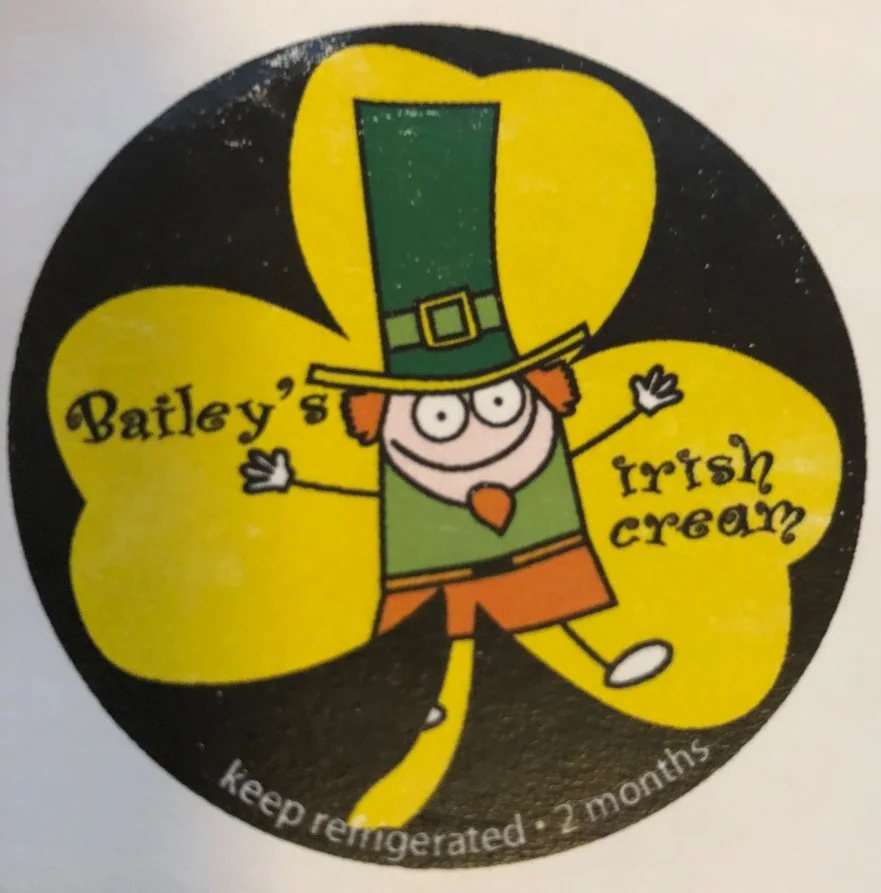 Homemade Bailey's Irish Cream Label