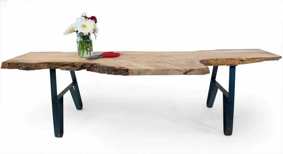 Live edge Maple bench