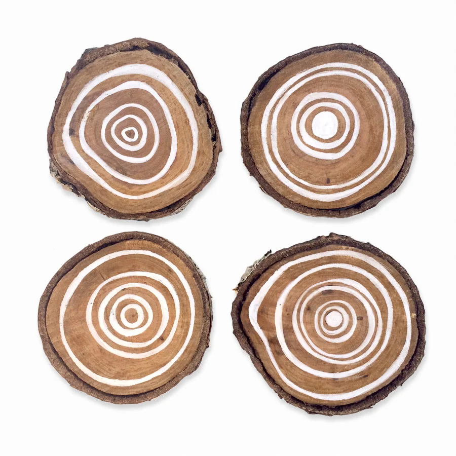 Live edge coasters