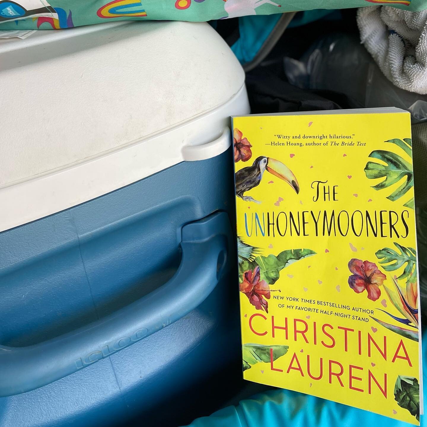 What&rsquo;s the most important item to pack when camping...your current read!

Right now that&rsquo;s THE UNHONEYMOONERS by @christinalauren  If you like the fake husband, enemies-to-lovers trope, this adorable book is for you. I'm on the last few c