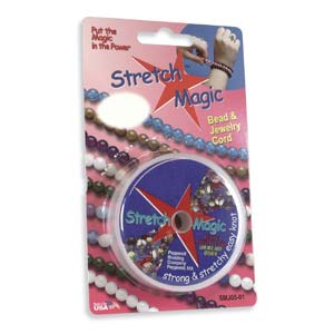 61-078-25 Stretch Magic Cord, 1mm, 25m - Black - Rings & Things