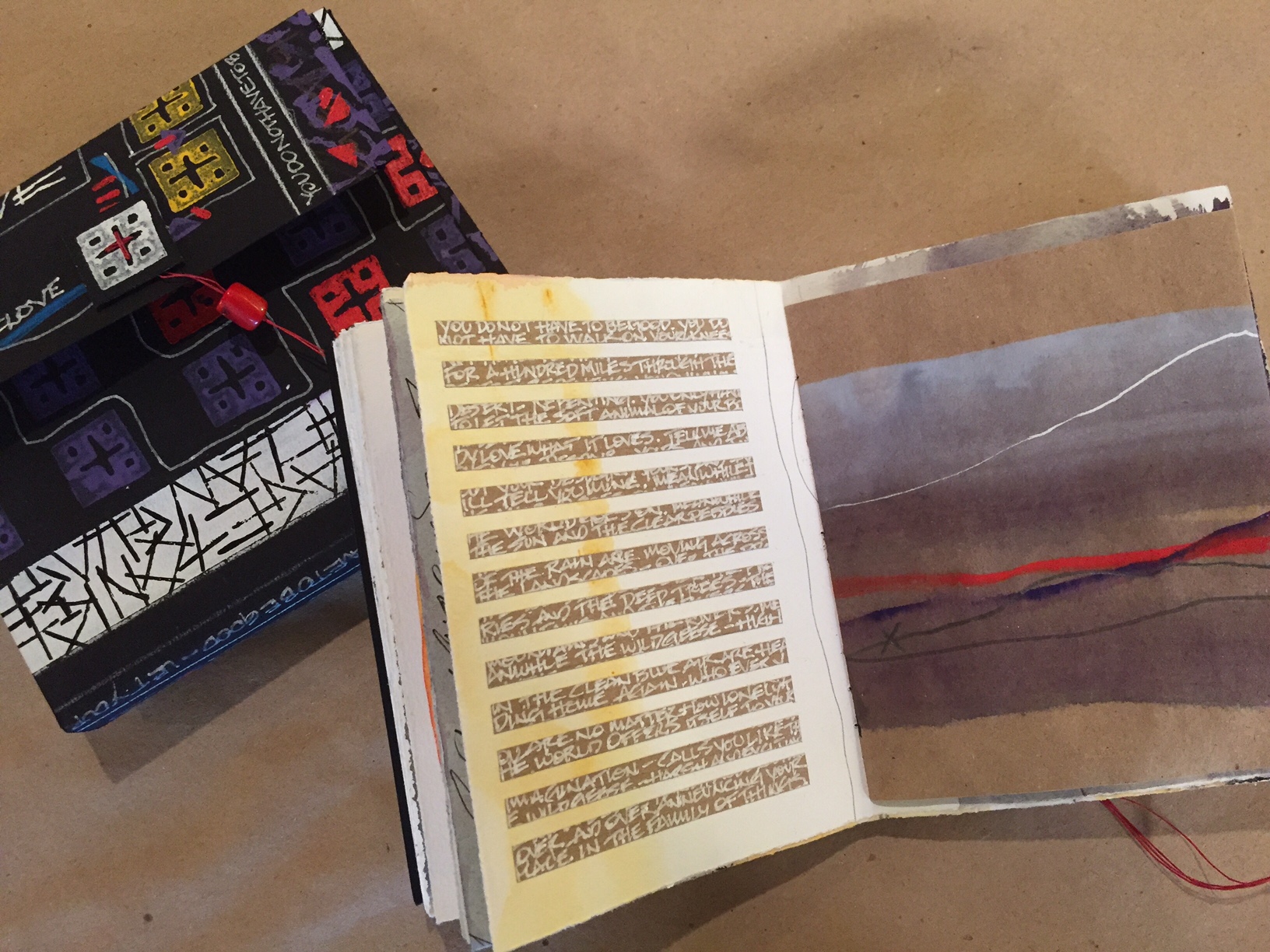 Book and case by Martin Ray, Poetic Landscape Class , Taos, New Mexico