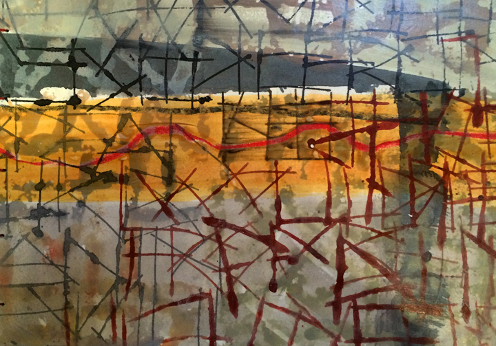 Work by Deb Jones, Poetic Landscape Class, Taos, New Mexico