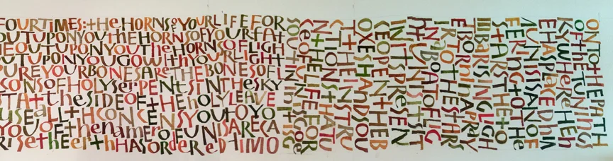 Writing out dream images L Doctor sketchbook