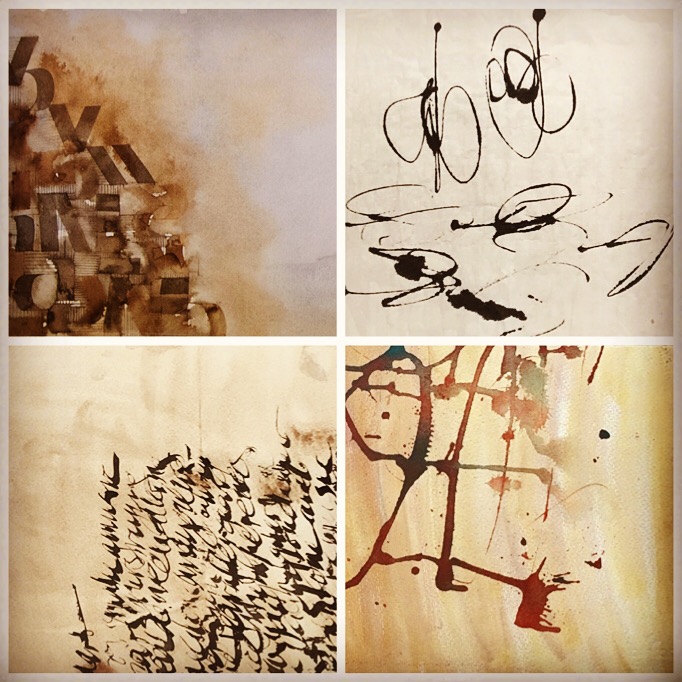 Work from Poetic Landscape in Belgium by Petra Van Schendel and Mary Koperdraat (upper left)