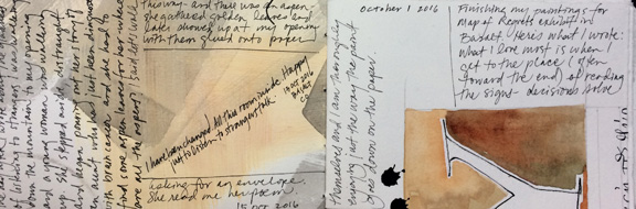 Sketchbook entry: Happy just to listen to strangers talk , L Doctor