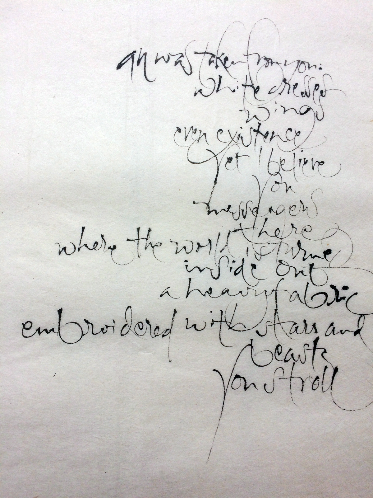 On Angels, Czeslaw Milosz, L Doctor Sketchbook