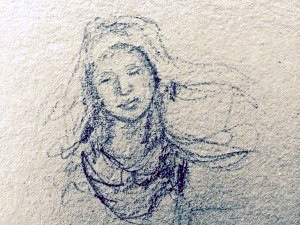 Mary/ Orvieto Cathedral, L Doctor sketchbook