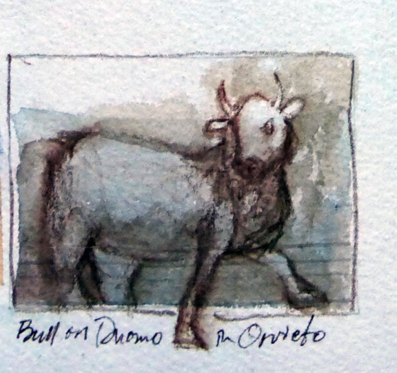 Detail from the Orvieto Cathedral, L Doctor Sketchbook