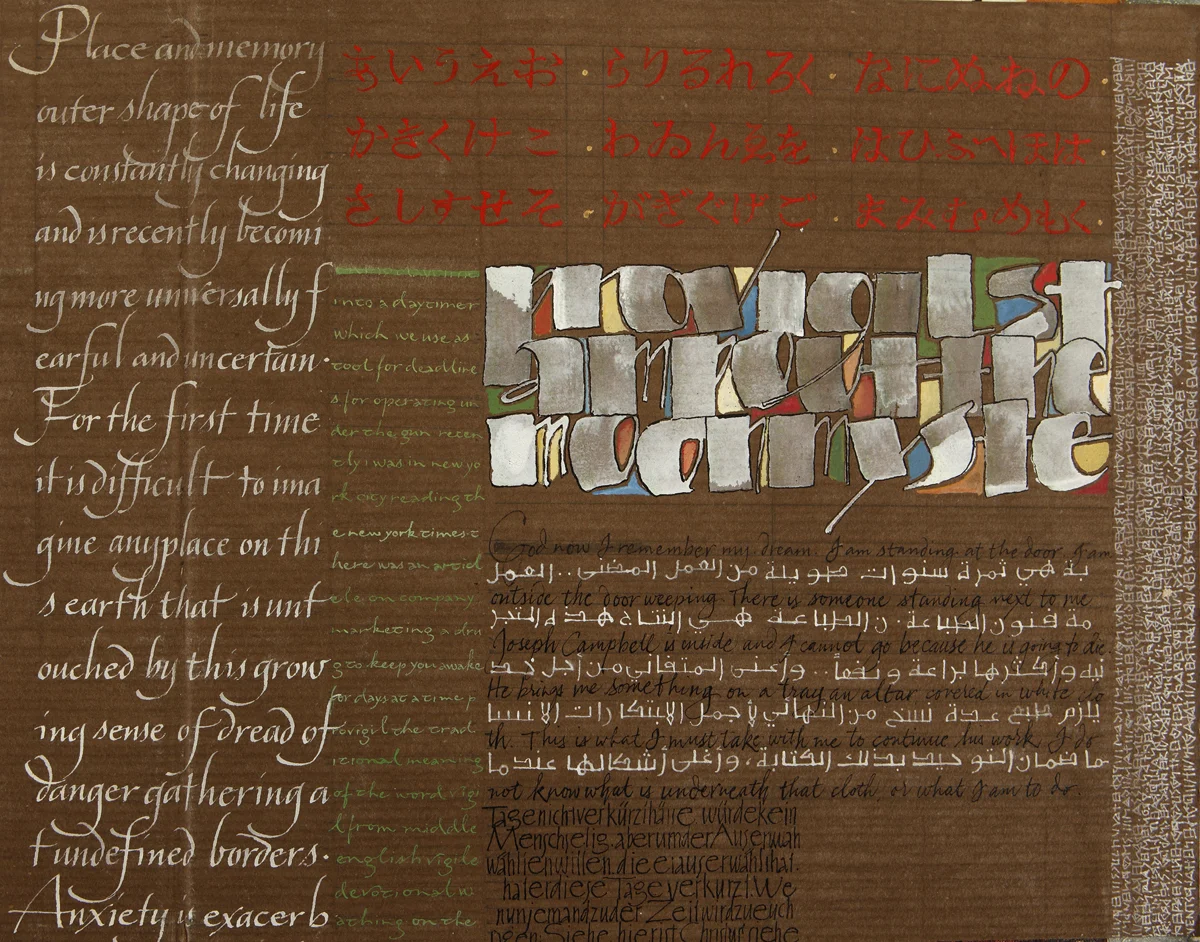 Alphabets, texture and pattern, L Doctor sketchbook