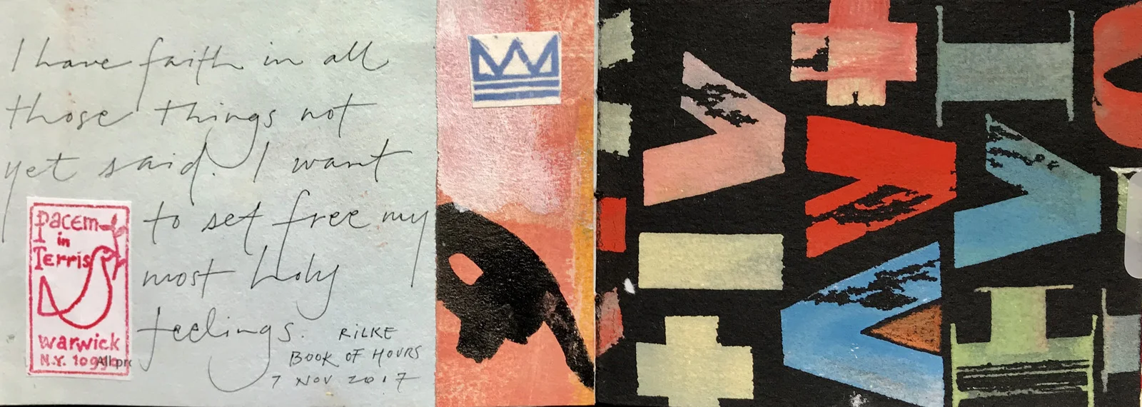 I have faith in all those things not yet said (Crown + water image from Mountain Water Ranch) –L Doctor sketchbook