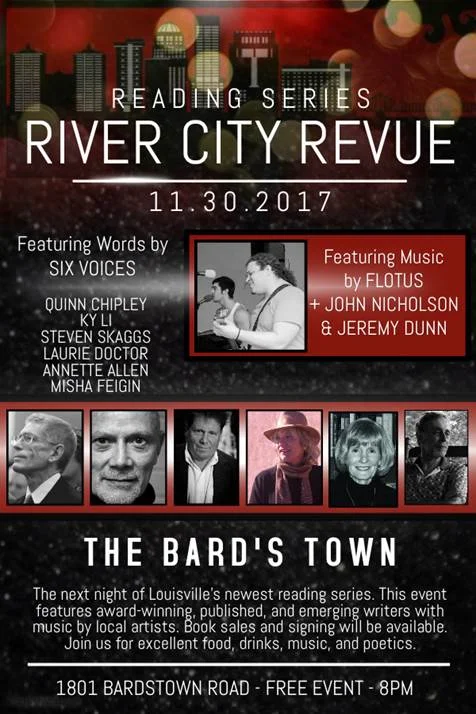 Poetry reading here in Louisville at the Bard's Town