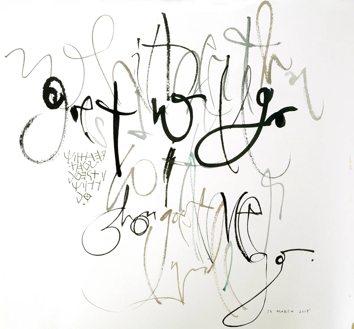 L Doctor piece published in Scripsit: an issue dedicated to 10 calligraphers and brush calligraphy