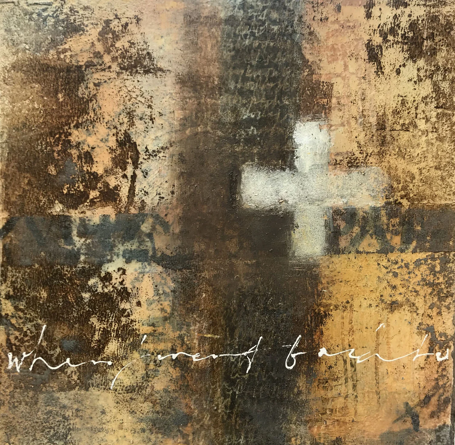 The Return, –painting and calligraphy by Laurie Doctor