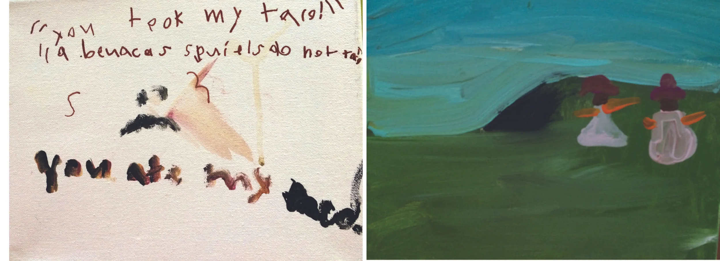 You took my taco (left) and Seaside (right) by Amelia Hassett, age 8
