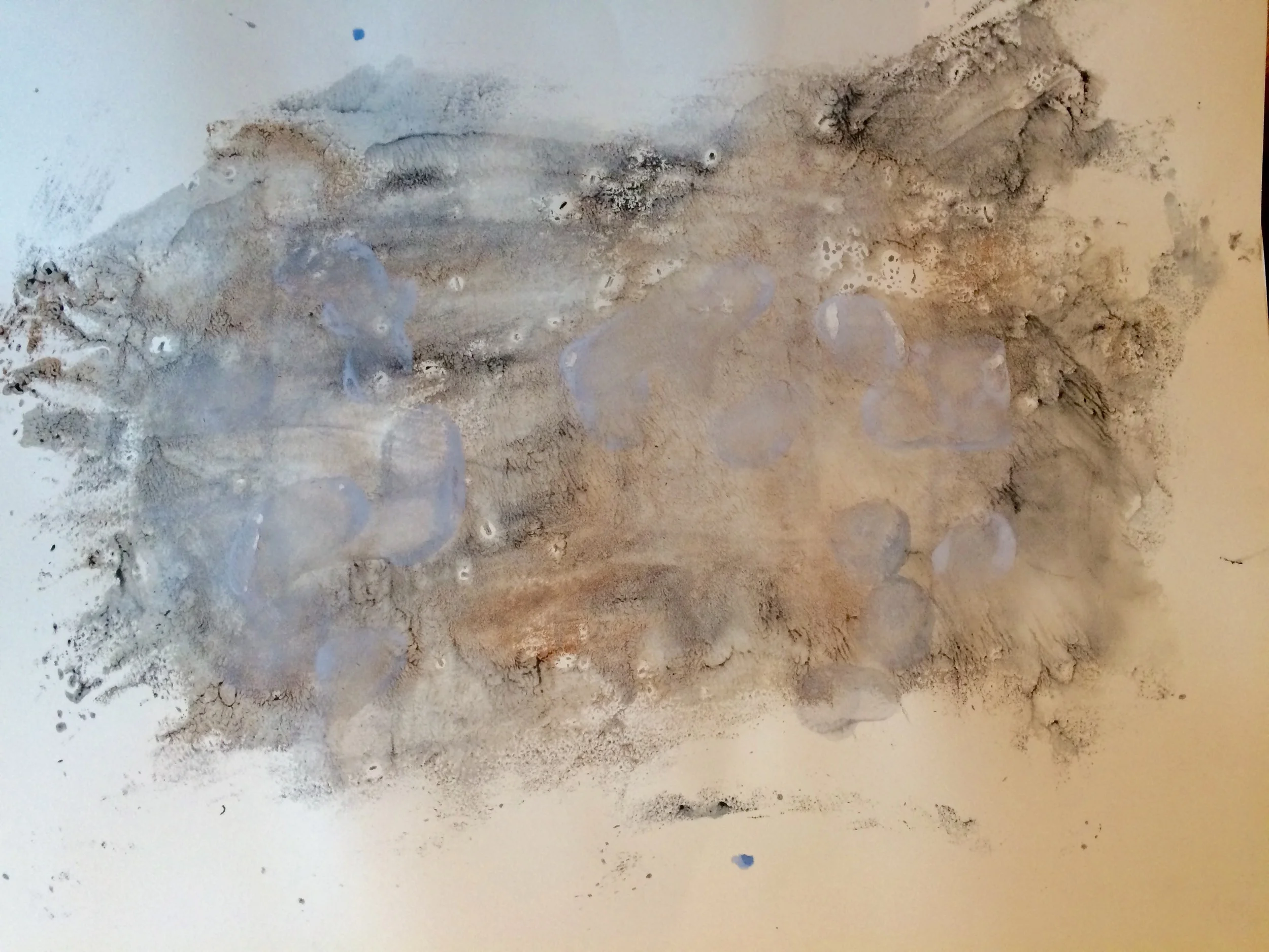 "the perfect storm" 24" X 19" Mixed media 