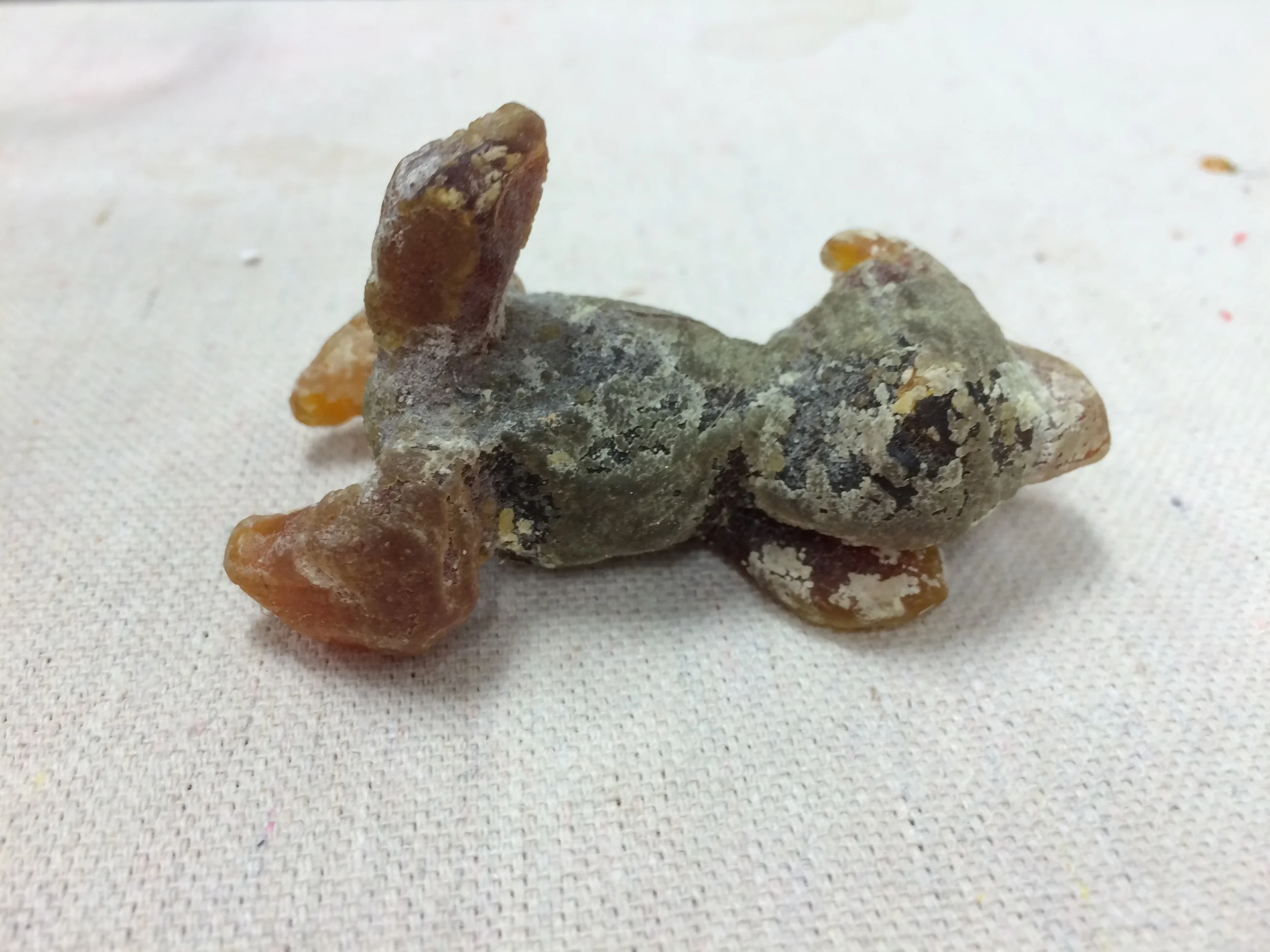 Squirrel sage carved out of soap when she was about 8 years old.