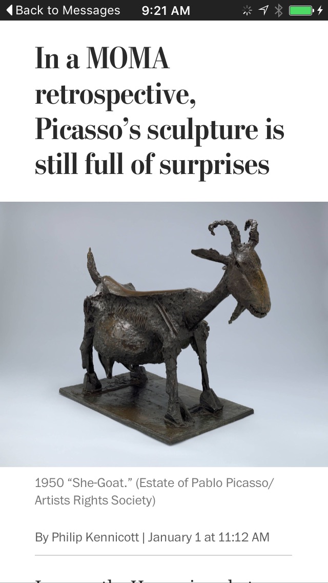 In a MoMA retrospective, Pablo Picasso's sculpture is still full of  surprises