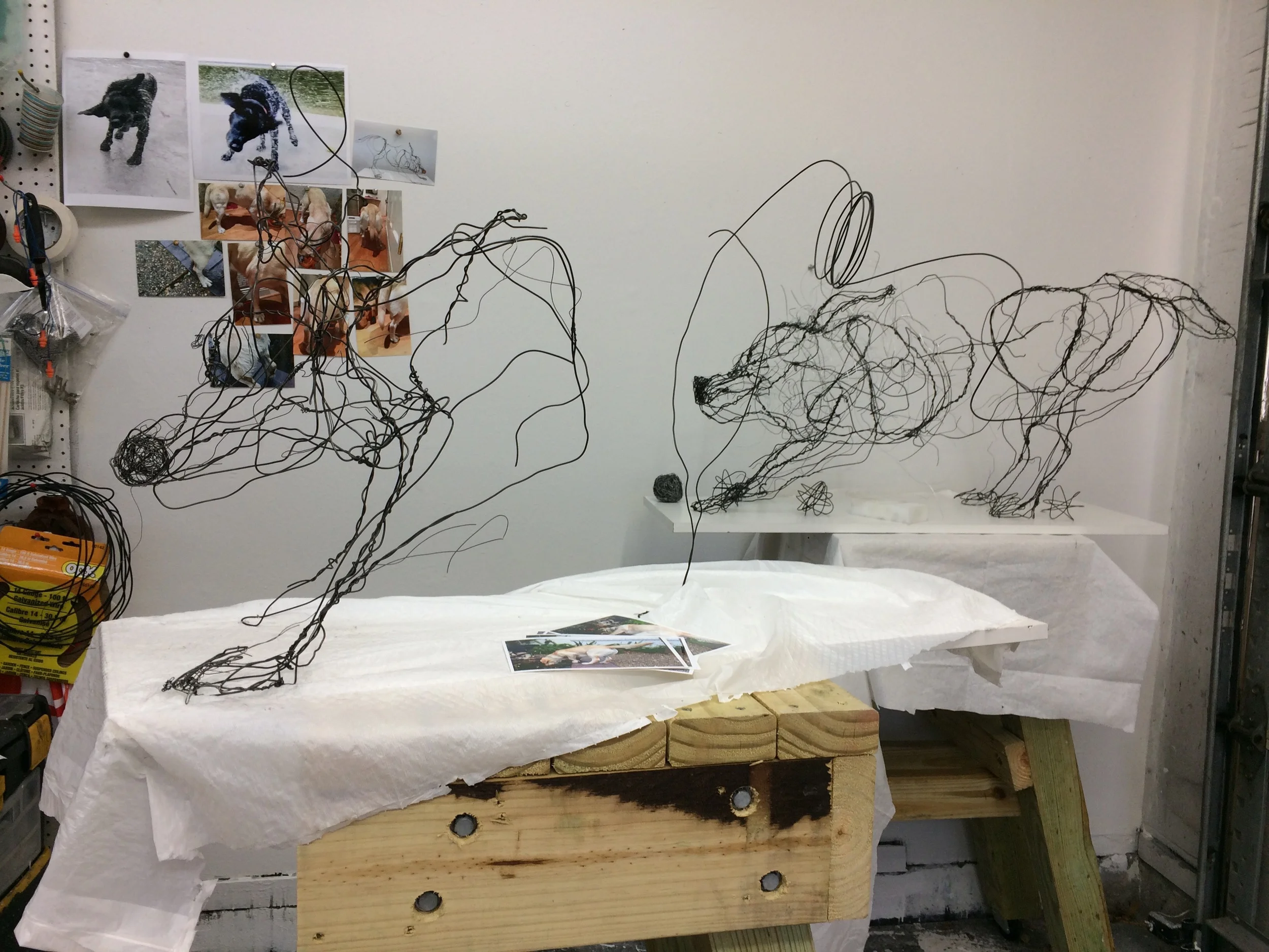 The left side. The first piece in the series is in the background.