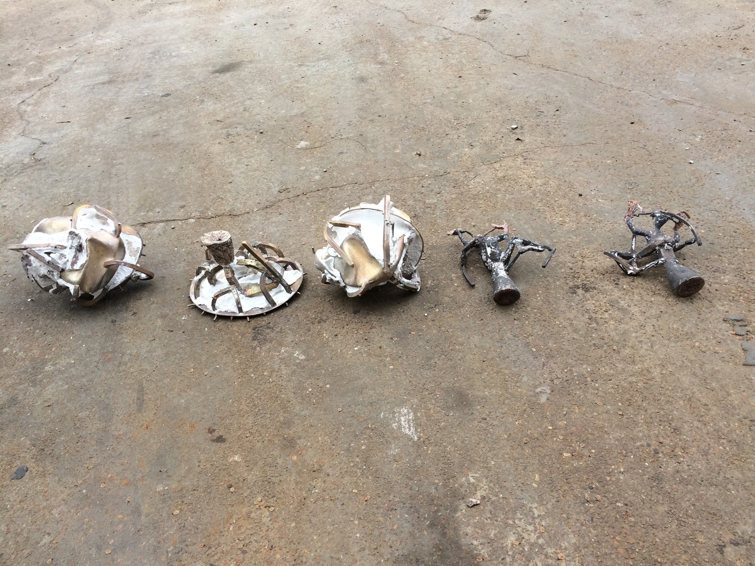 Today's progress. I got off enough to know everything poured. 