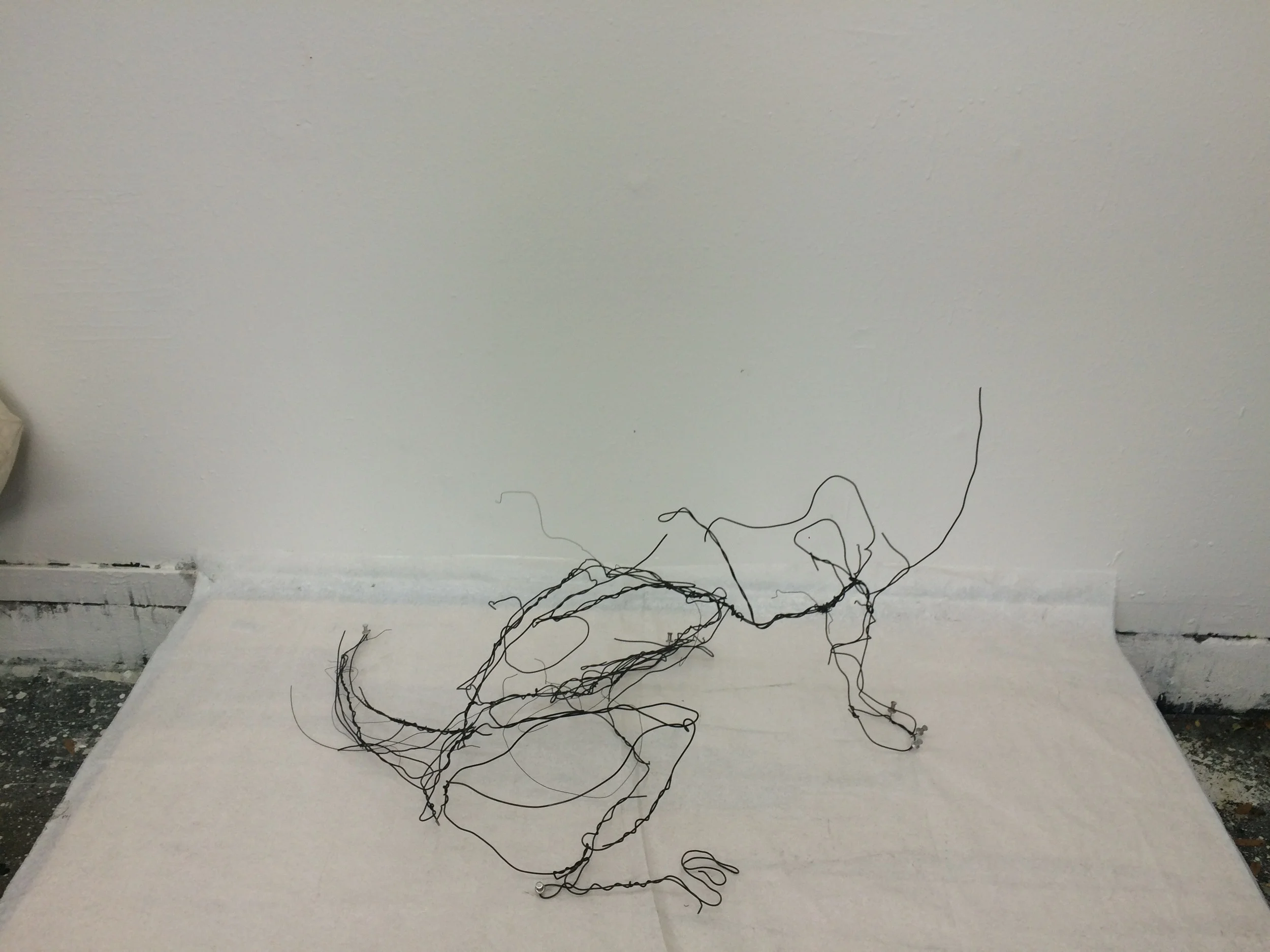 The hips are in place. I still have the back, stomach, ribs, chest, neck....... Looks a little frogish.