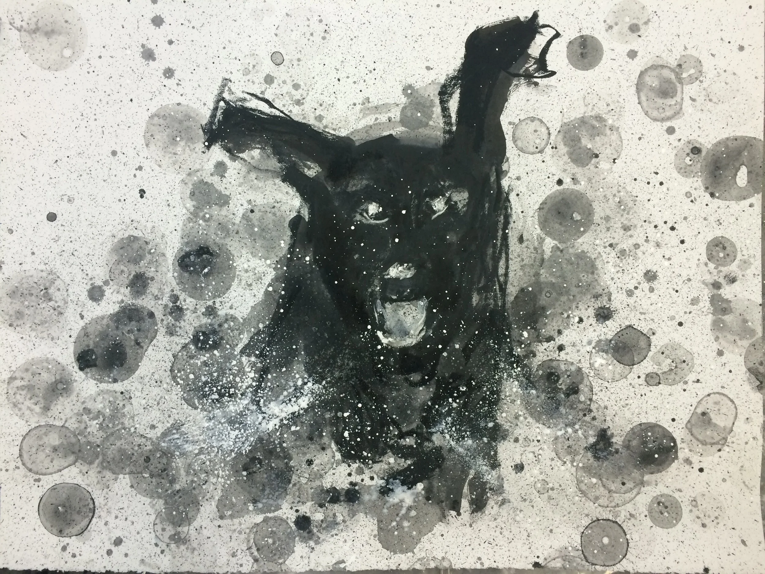 The before and close up of the larger drawing. 
