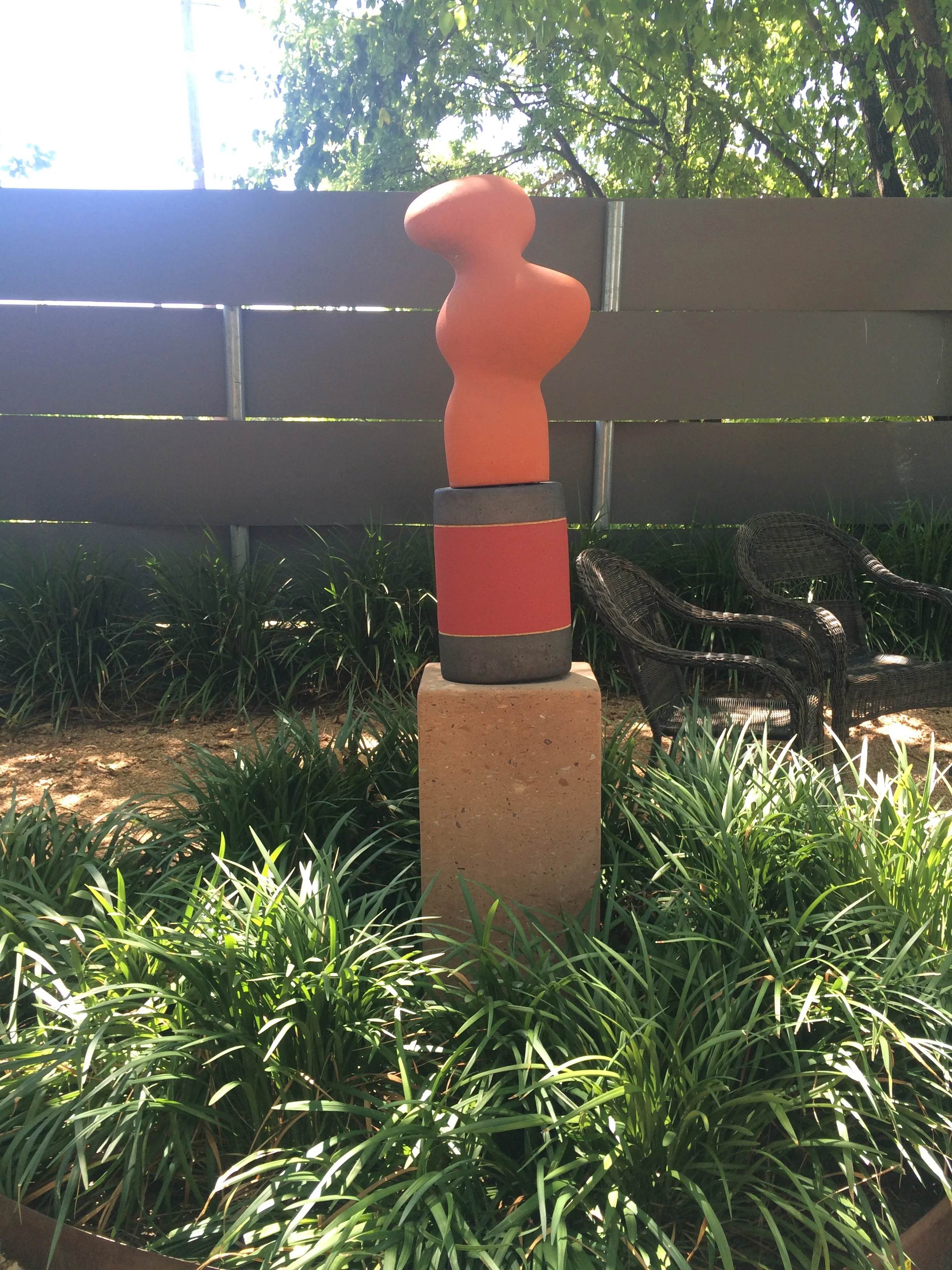 The sculpture garden.
