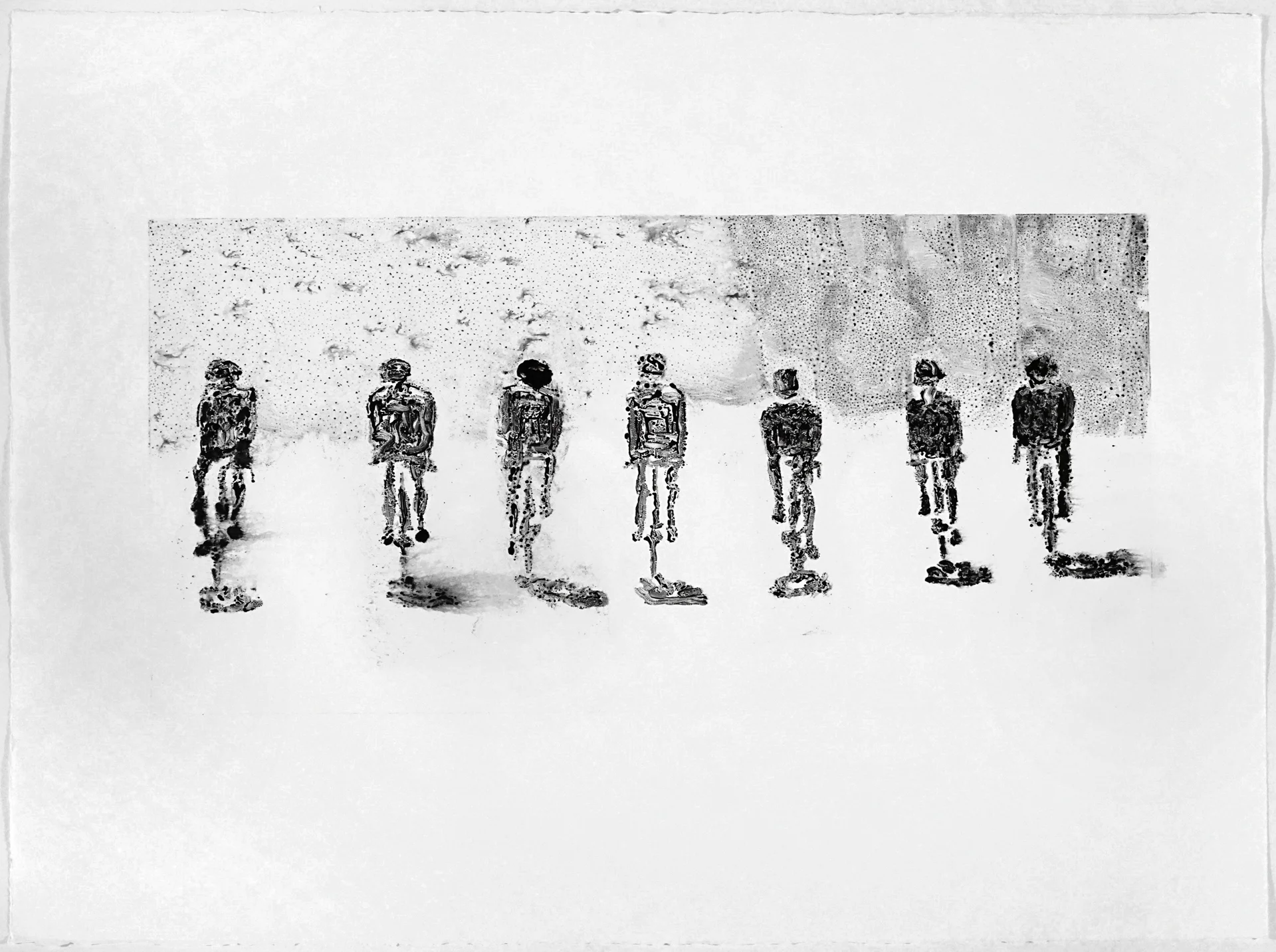 THE ROAD TRIPTYCH-SEVEN CYCLIST IN THE MIDDLE
