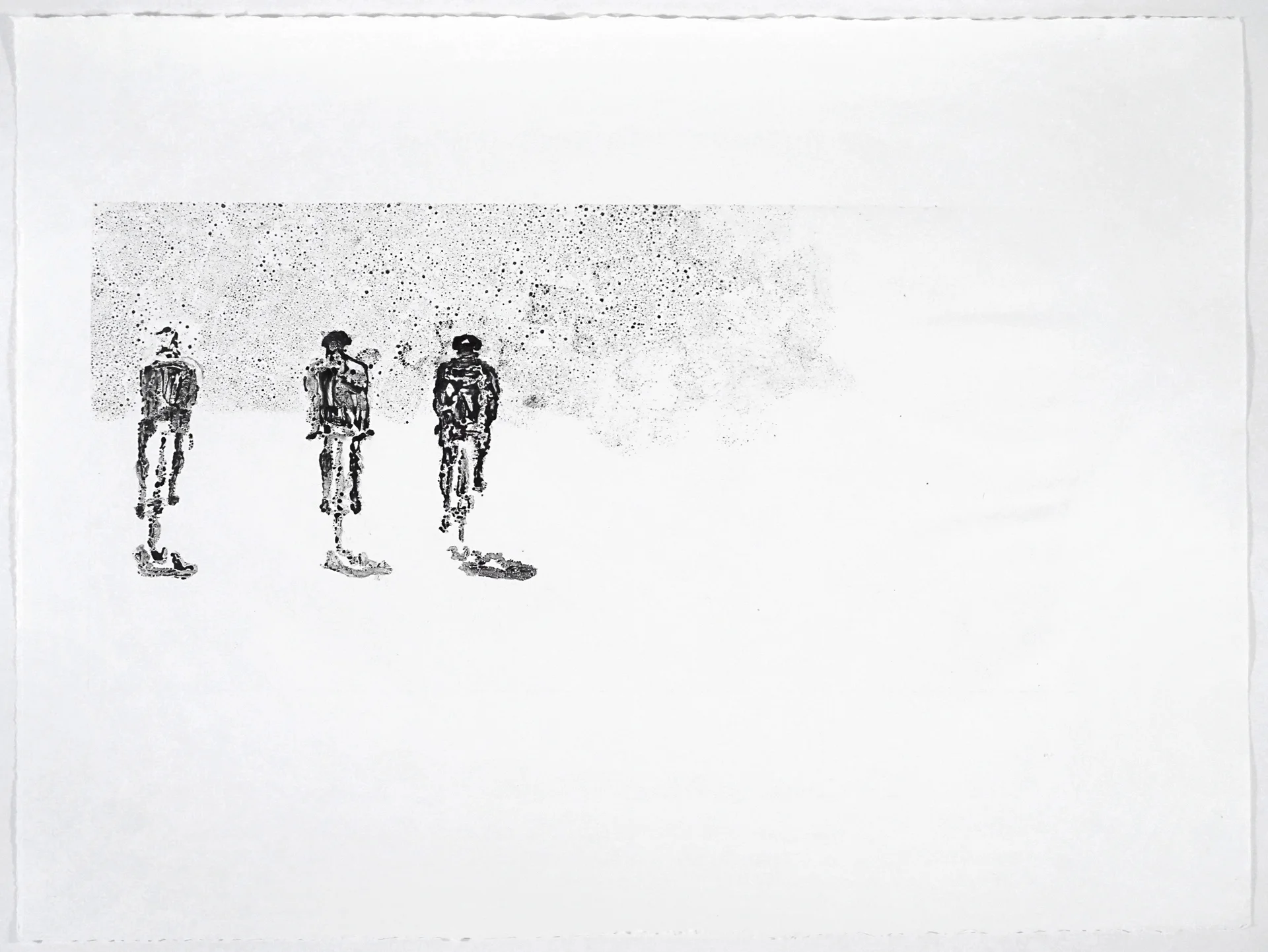 THE ROAD TRIPTYCH-THREE CYCLIST ON THE LEFT