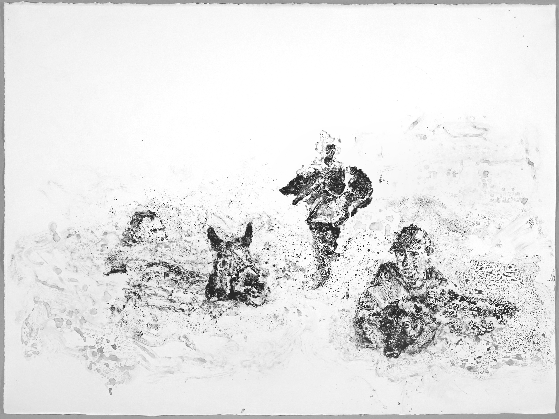THREE HEROES A HORSE AND TWO DOGS