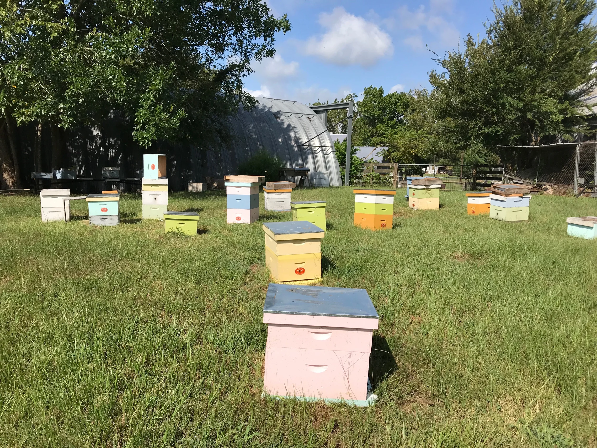 These are the boxes they use to show the public. I think they have thousands out and about nearby fields.