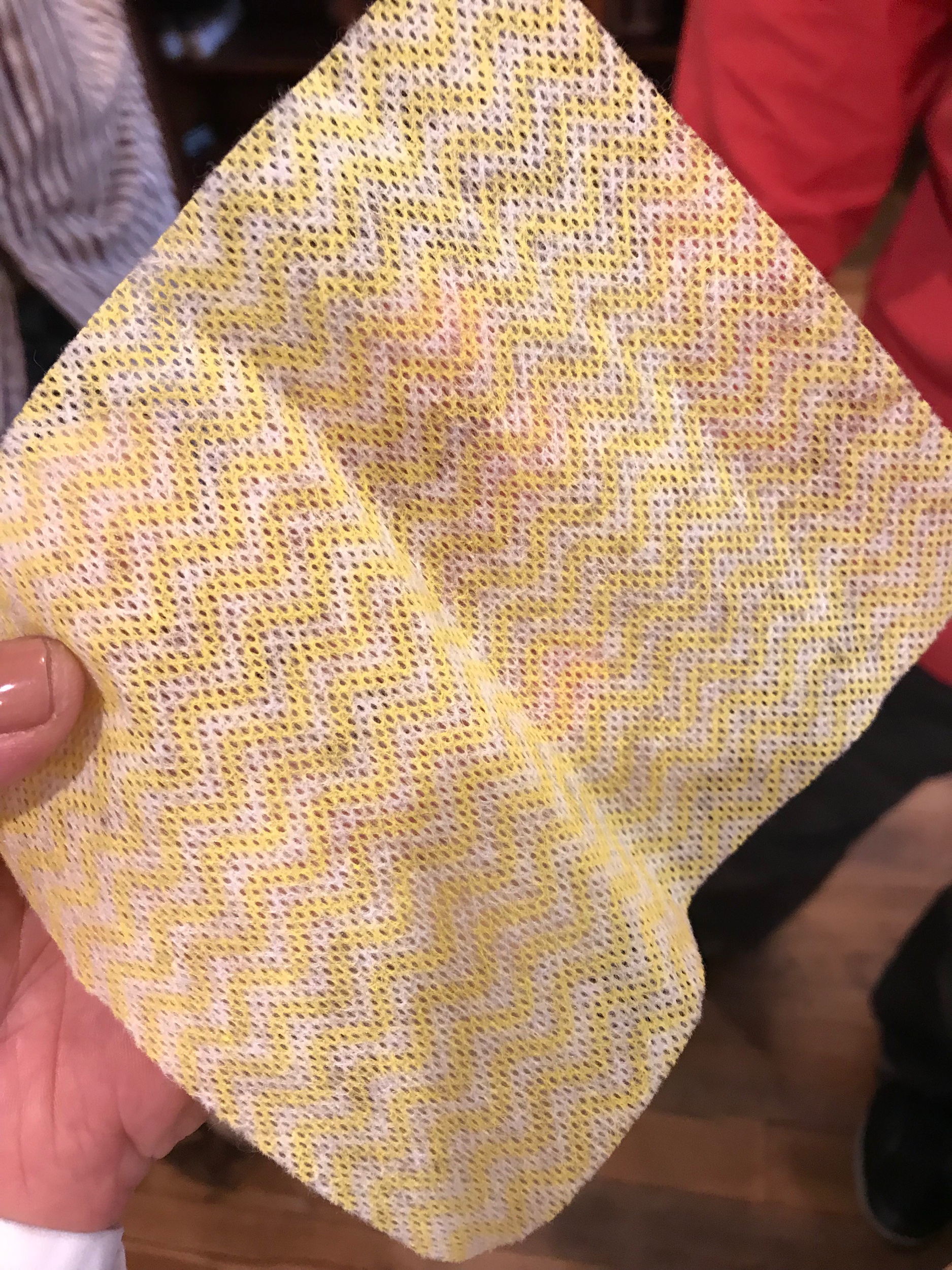 They put in the bee boxes a piece of cotton like this. The bees do not like it and they try to get it out. Their efforts fluff up the cotton and beetles get trapped in it. It is a great way to get rid of pest without pesticides.