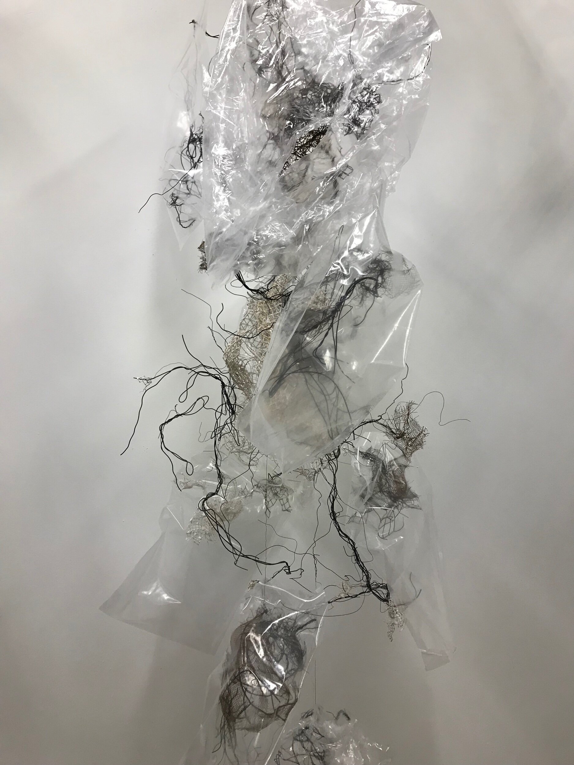 Each small element bagged separately making bouquet of bee cocoons
