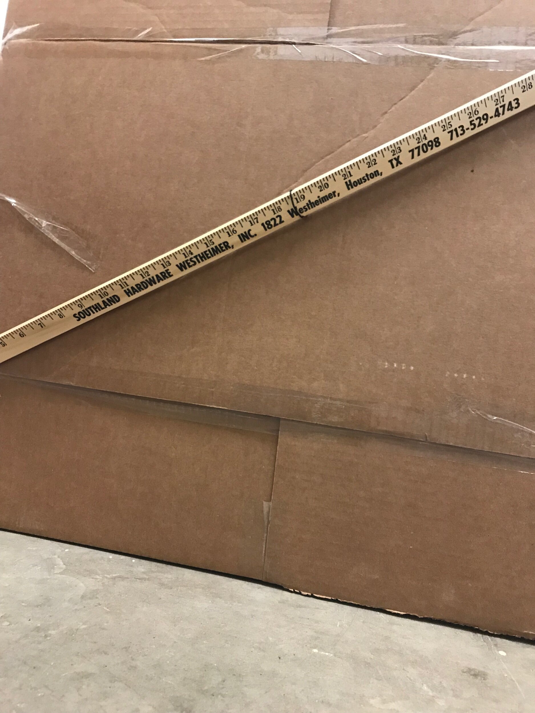My pieces hang from the top of the boxes. I needed something to support the top of the box. Southland hardware yard sticks were the cheapest thing I could find. I think they will work.