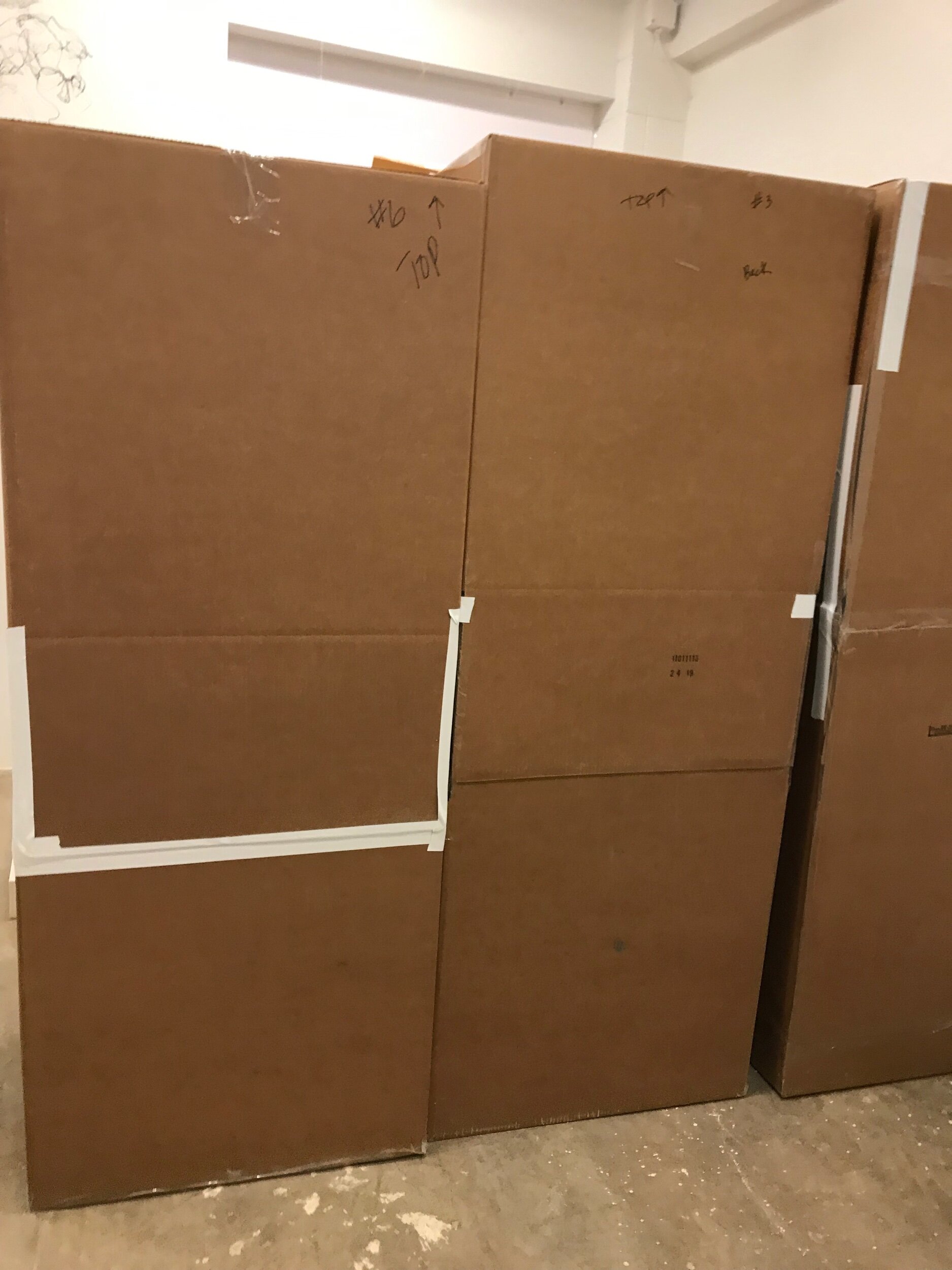 7 boxes ready to go.