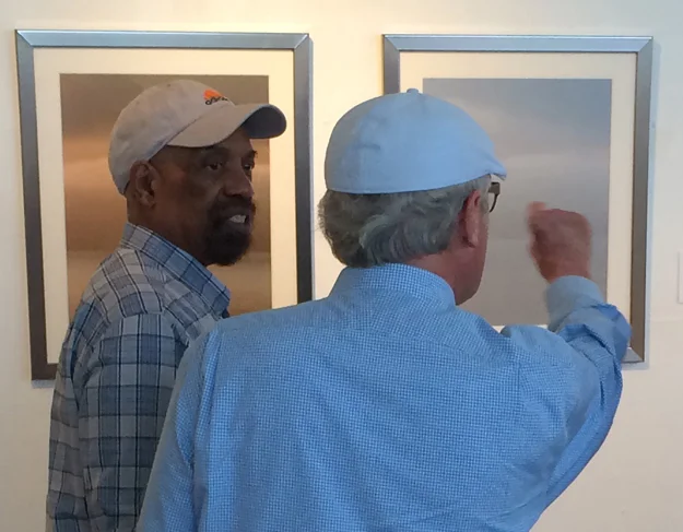Discussing two photographs by Tim Burns.