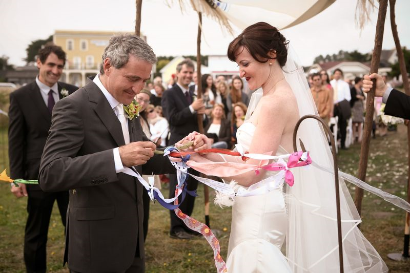 Ribbon Tying Ceremony, photo by Robert Stewart of Artseed