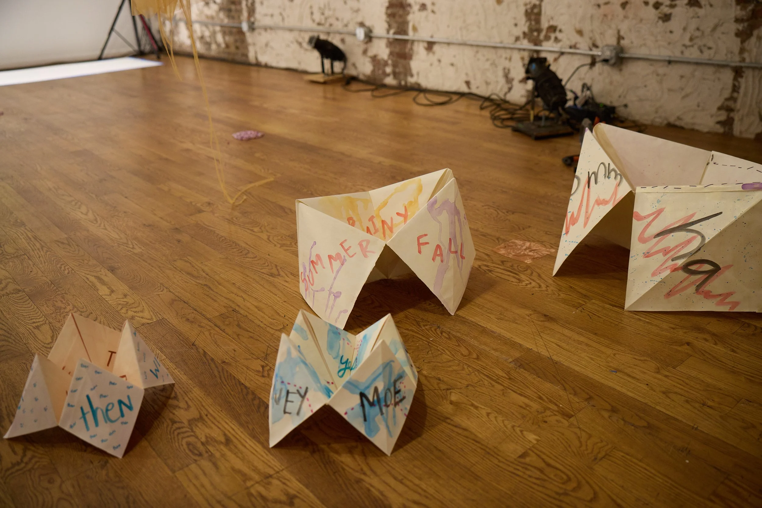 giant fortune tellers. you need a friend's arms to operate the biggest one! photo by Eric Hudgman