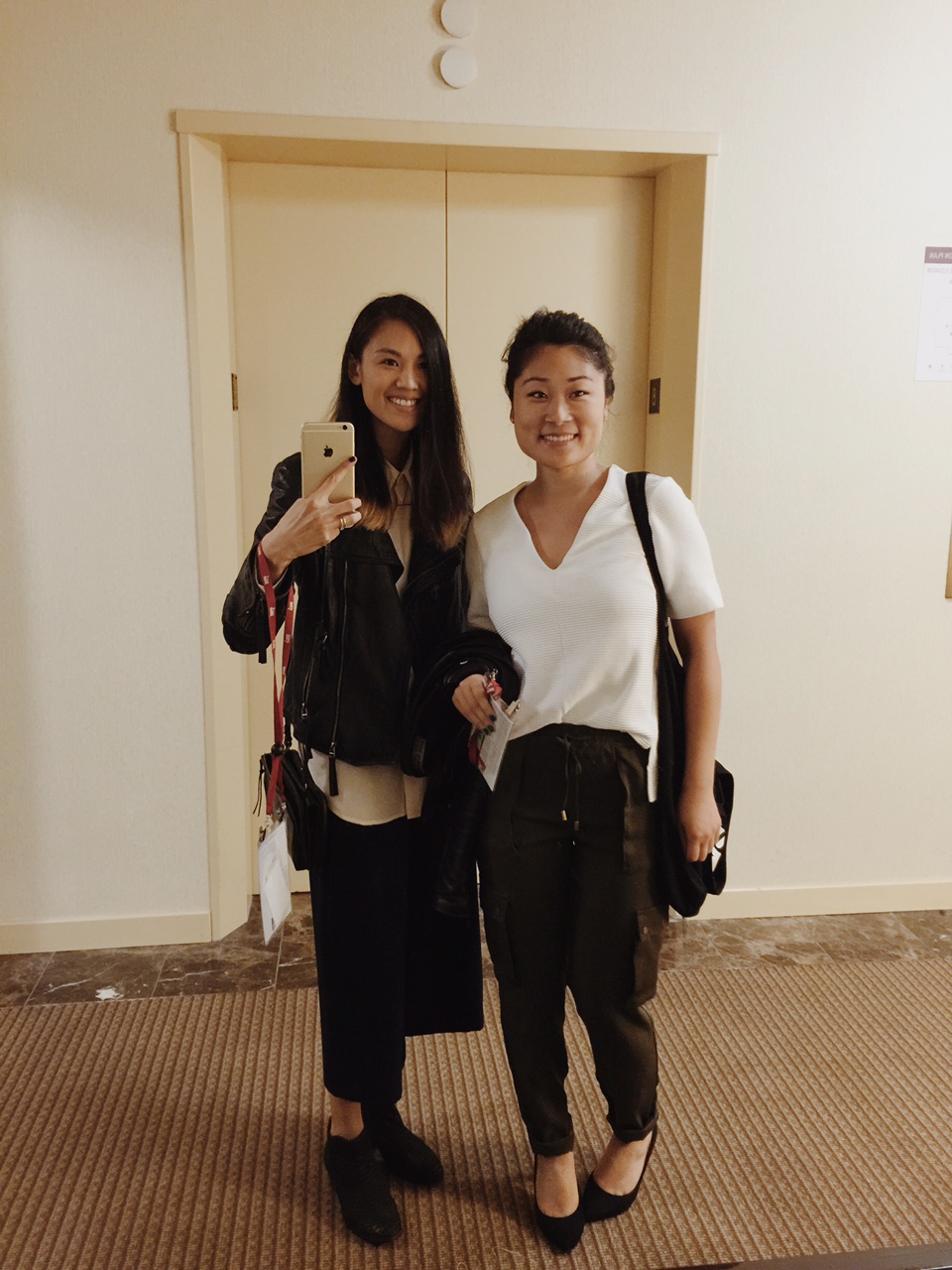 So innocent and optimistic. Me and Isabel heading down to the Opening Reception