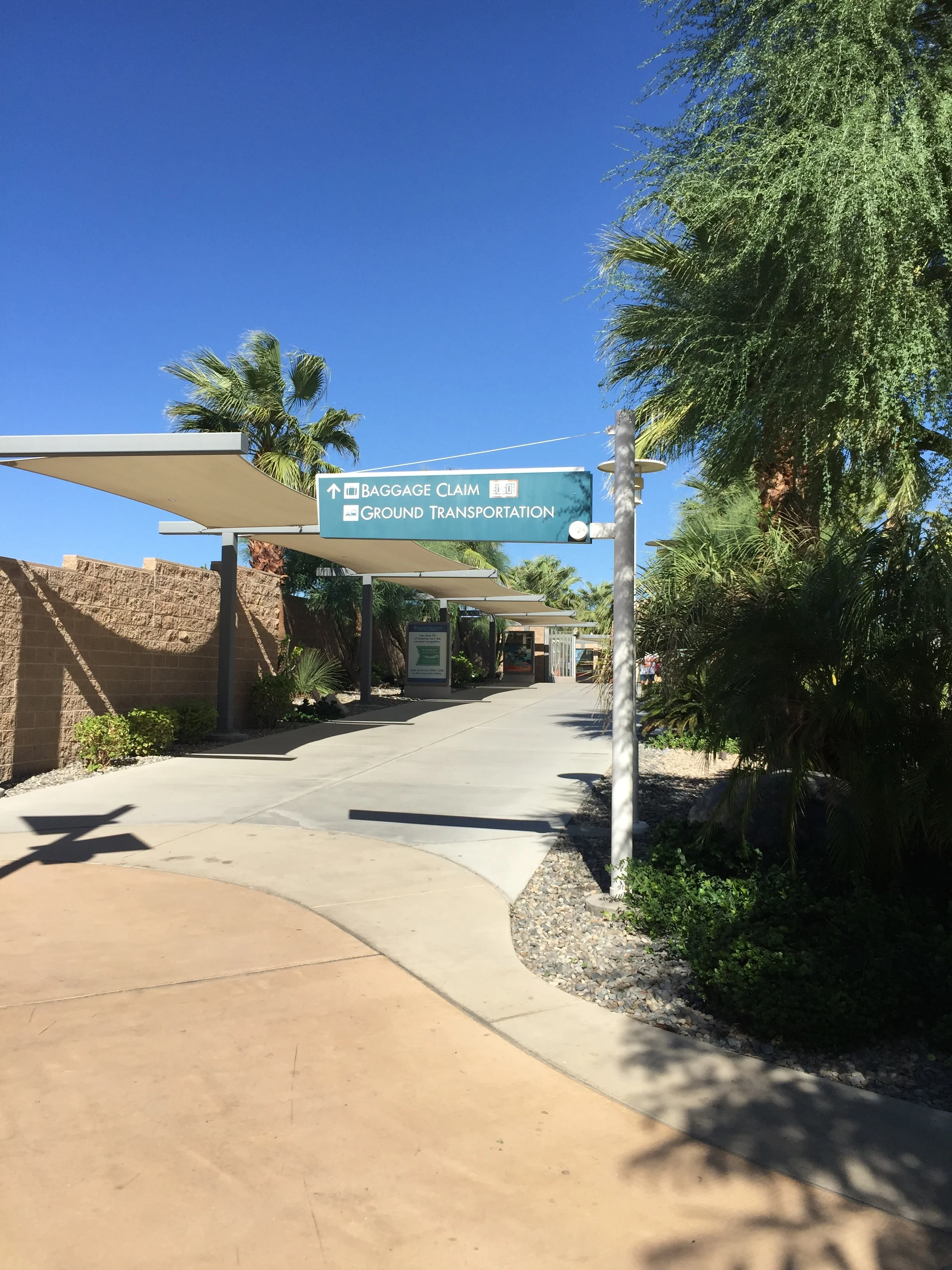 The Palm Springs airport kind of looks like a resort