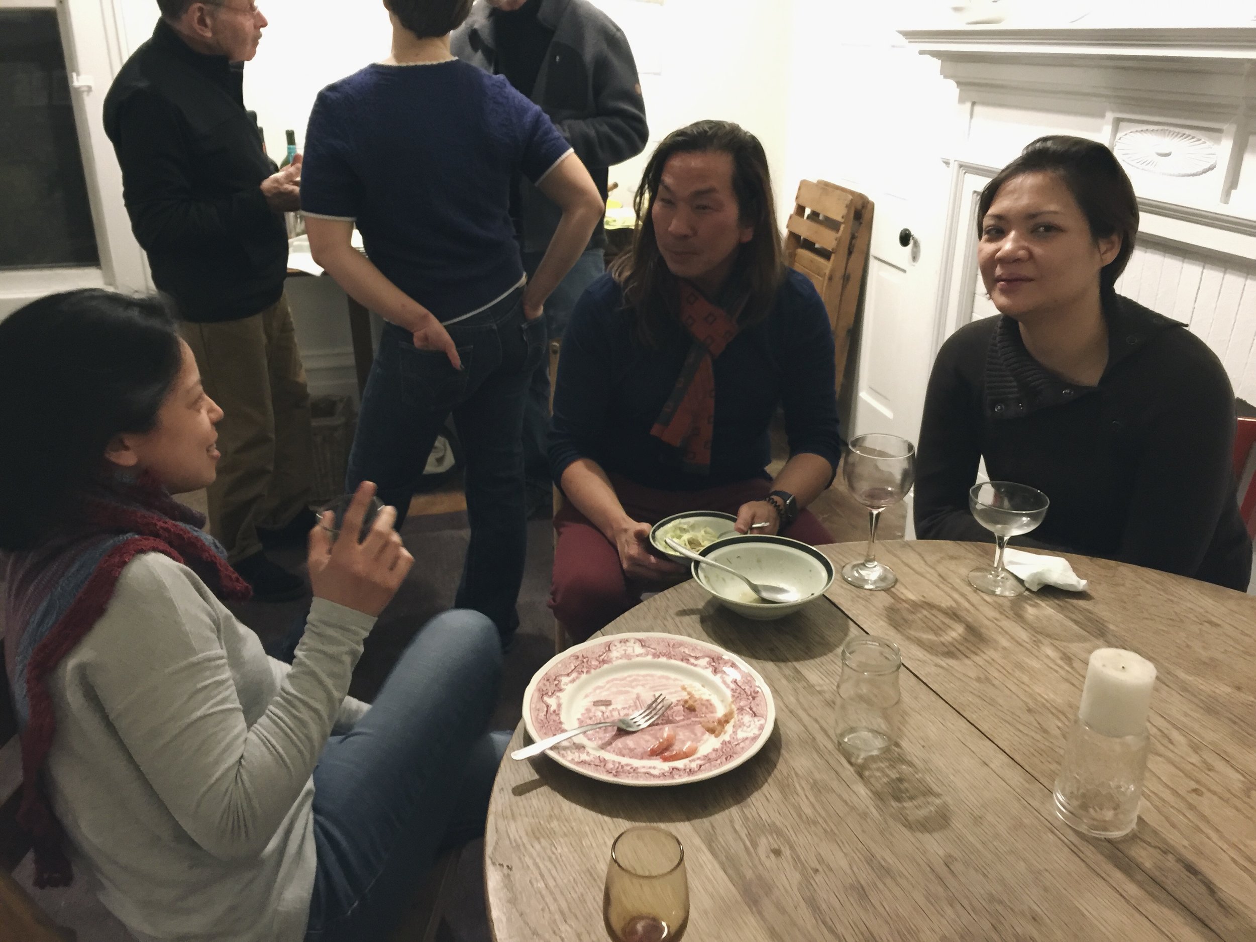 Our new buddy, Gary, who brought some delicious posole