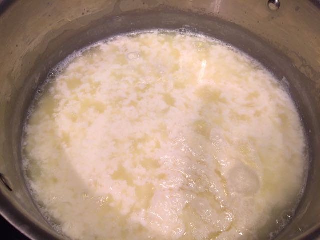  And like magic, curds appeared!     