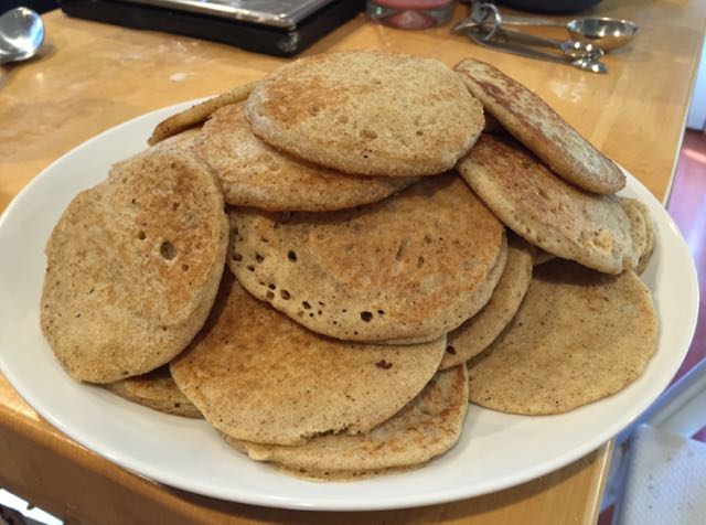 But first, more pancakes. This batch was better than the first batch.